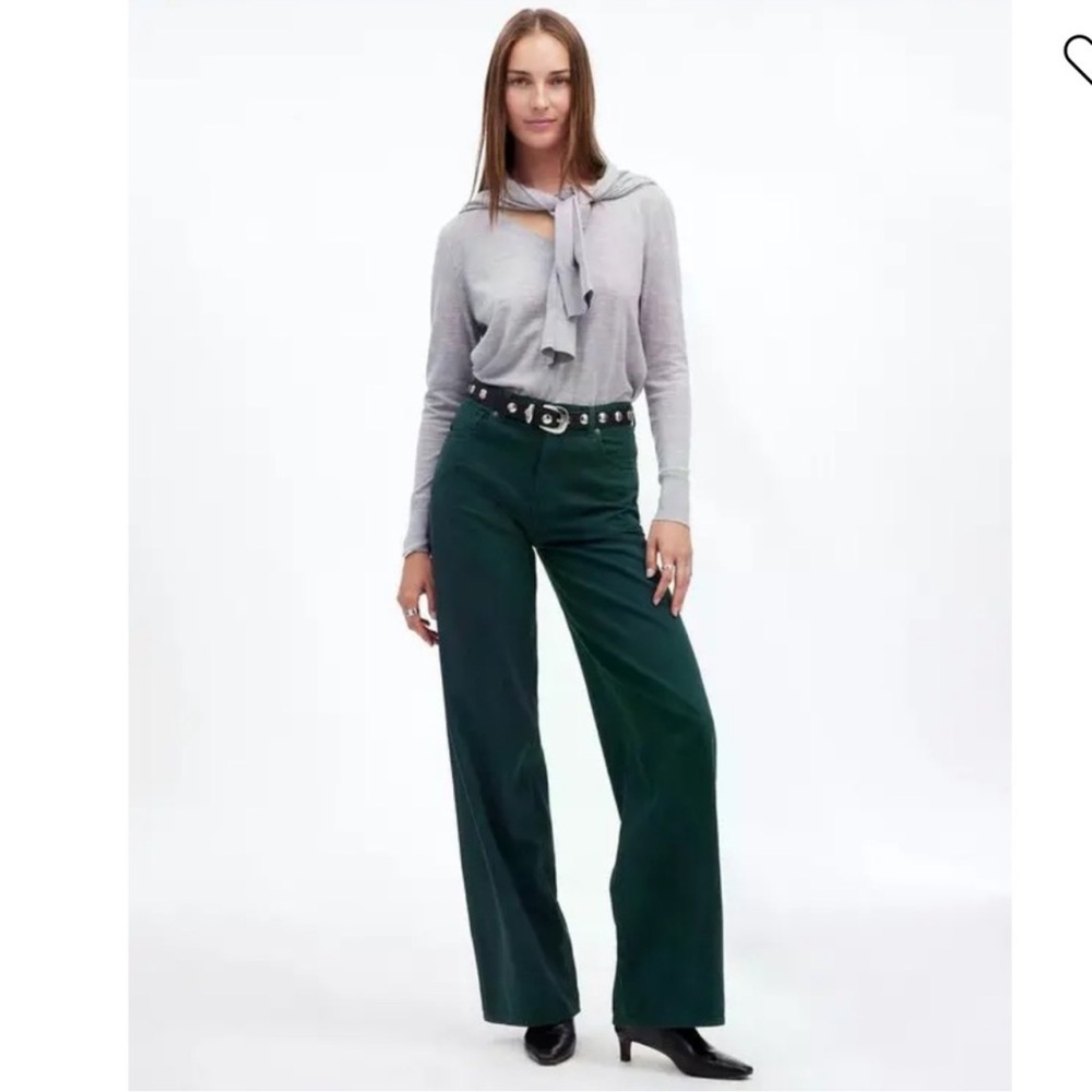 Madewell Super Wide Leg Garmet dyed jeans EXCELLENT